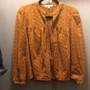 Madewell eyelet blouse